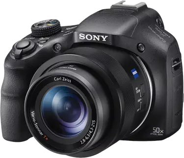 Une vue détaillée de l'appareil photo numérique Sony Cyber-shot DSC-HX400V